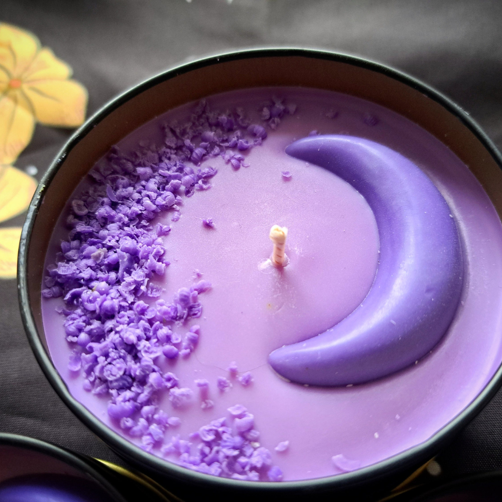 Sleepy Moon Candle